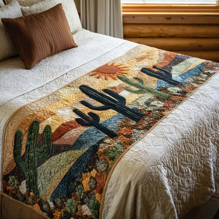 Couverture de Lit Matelassée Cactus