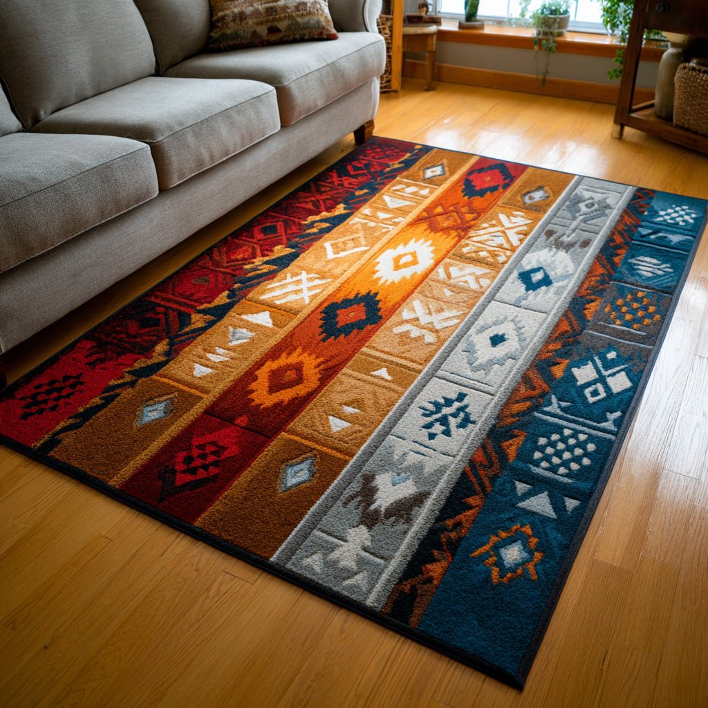 Tapis de zone à rayures désert NCU0VL3259
