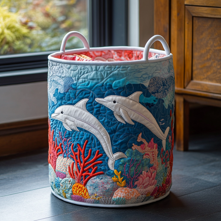 Panier à Linge Matelassé Dolphin Drift NCU0DDK861