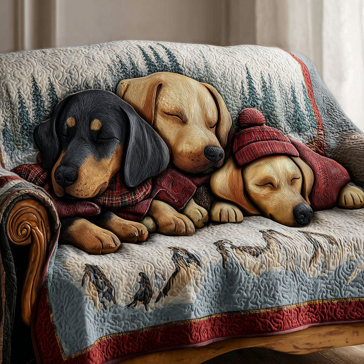 Housse de canapé matelassée Doxie Dreams