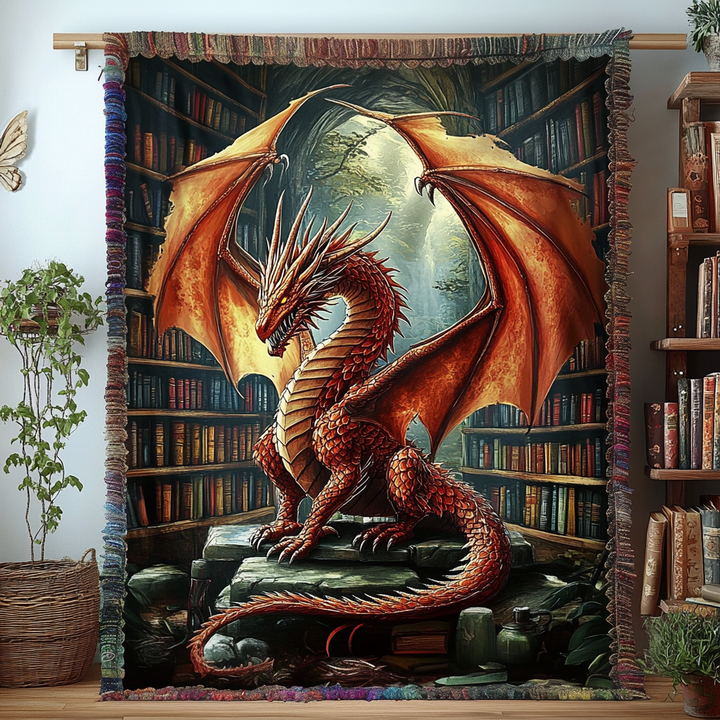Couverture en Tissé Dragon