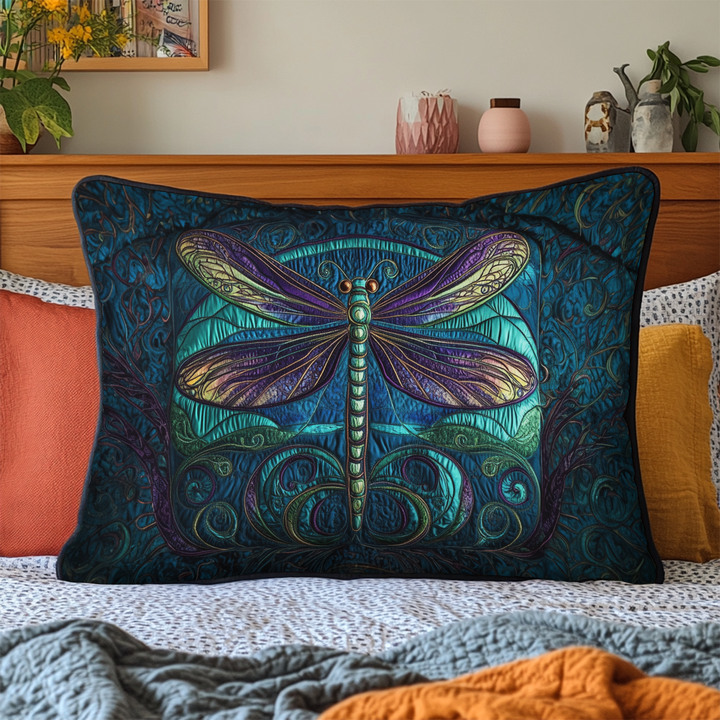 Housse de Coussin Matelassée Ailes de Libellule NCU0DK7377