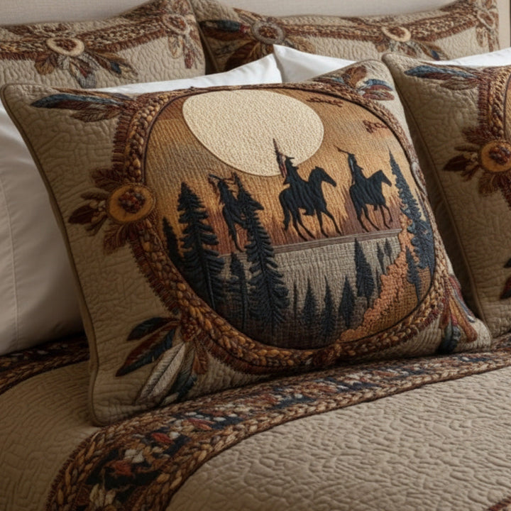 Housse de Coussin Matelassée Rêveur Cercle NCU0NT11828