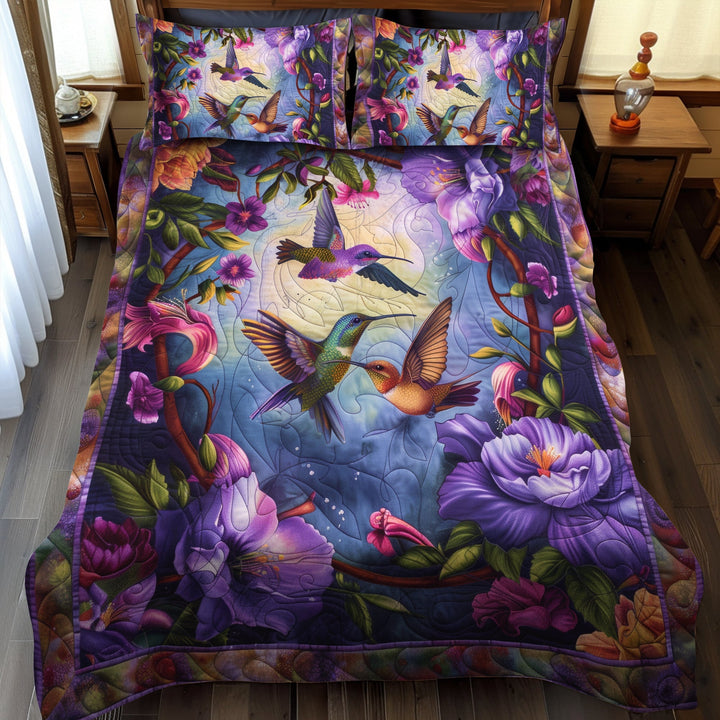 Ensemble de Literie Matelassée 3 Pièces Colibri Rêveur