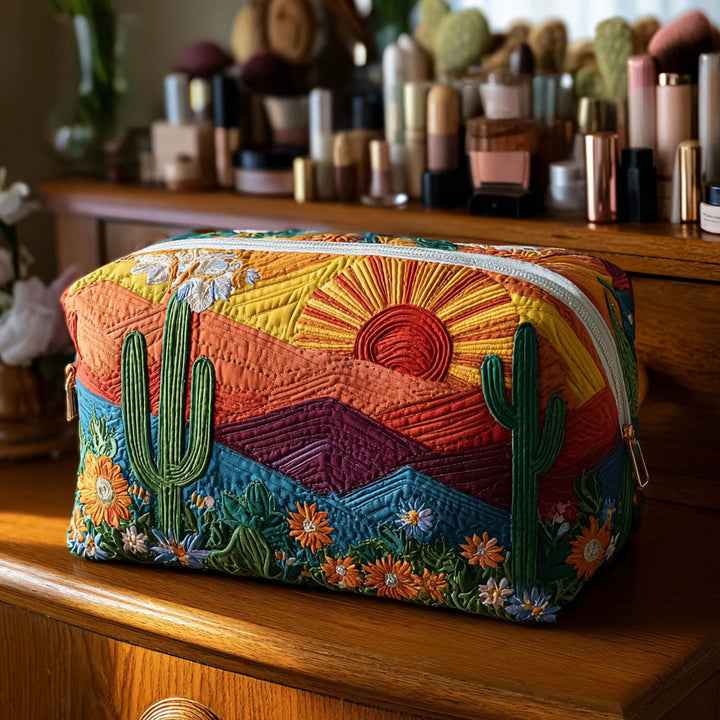 Trousse de Maquillage Matelassée Dusty Trails