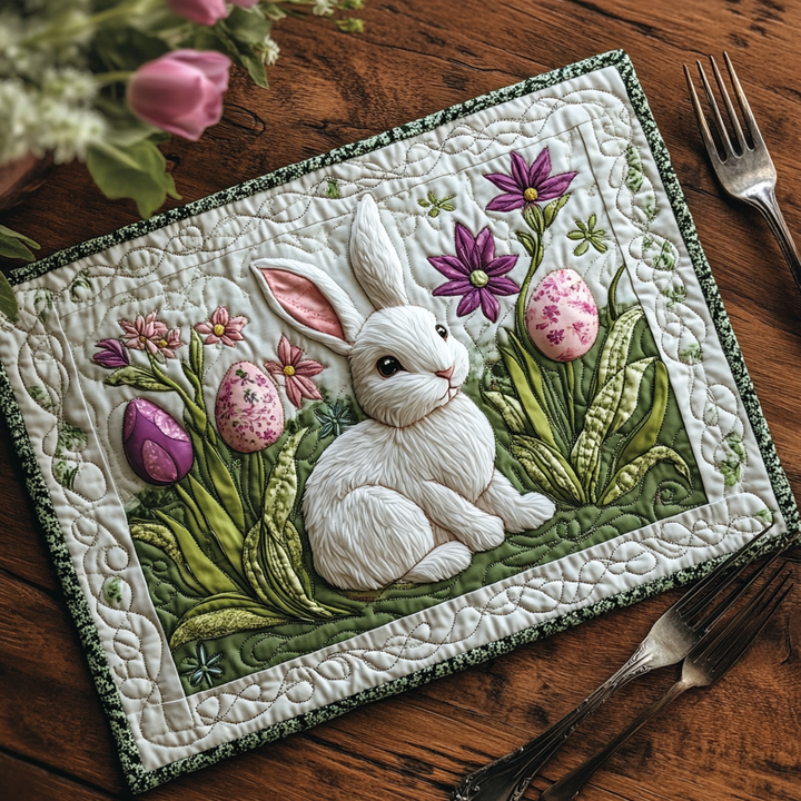 Nappe de table matelassée de Pâques NCU0DV4297