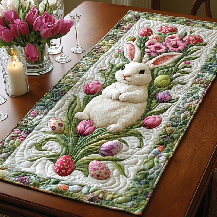 Nappe Quiltée de Pâques au Lever du Soleil NCU0DV4013