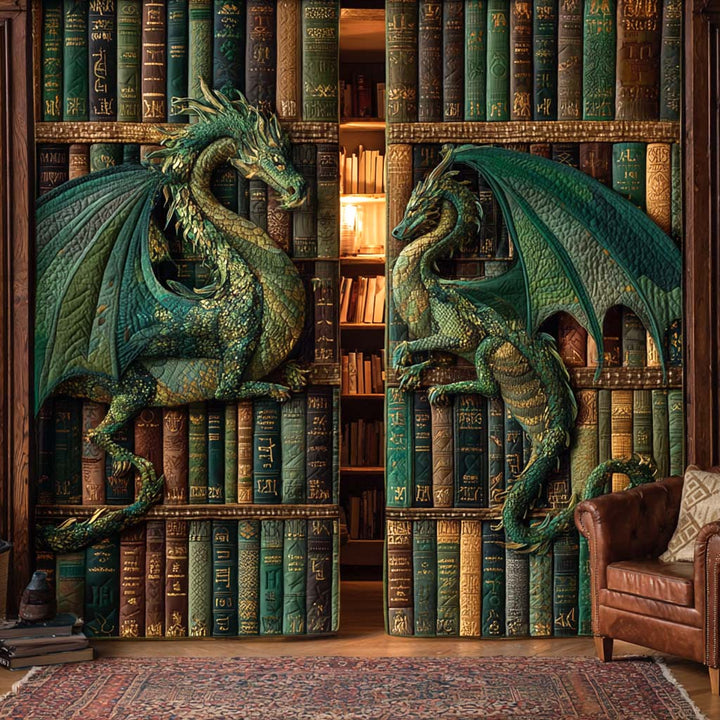 Rideaux Matelassés Émeraude Wyrms NCU0XD2179