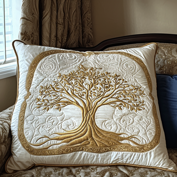 Housse de Coussin Matelassée Arbre Éternel NCU0DV6350