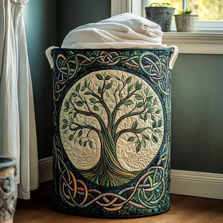 Panier à Linge Matelassé Arbre de Vie NCU0QN023