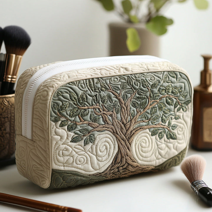 Trousse de Maquillage Matelassée Racines Éternelles