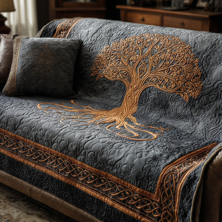 Housse de canapé matelassée Arbre de Vie