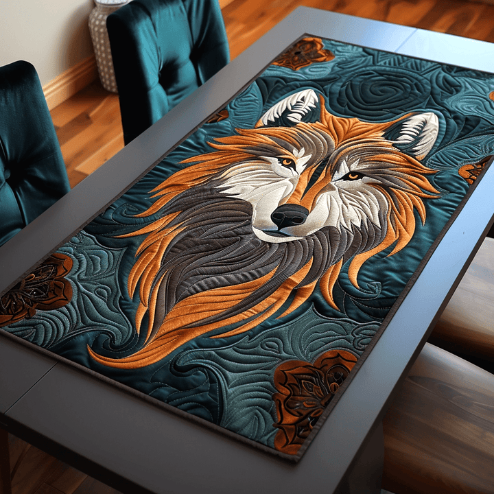 Couverture de Table Matelassée Loup Éthéré NCU0TH133
