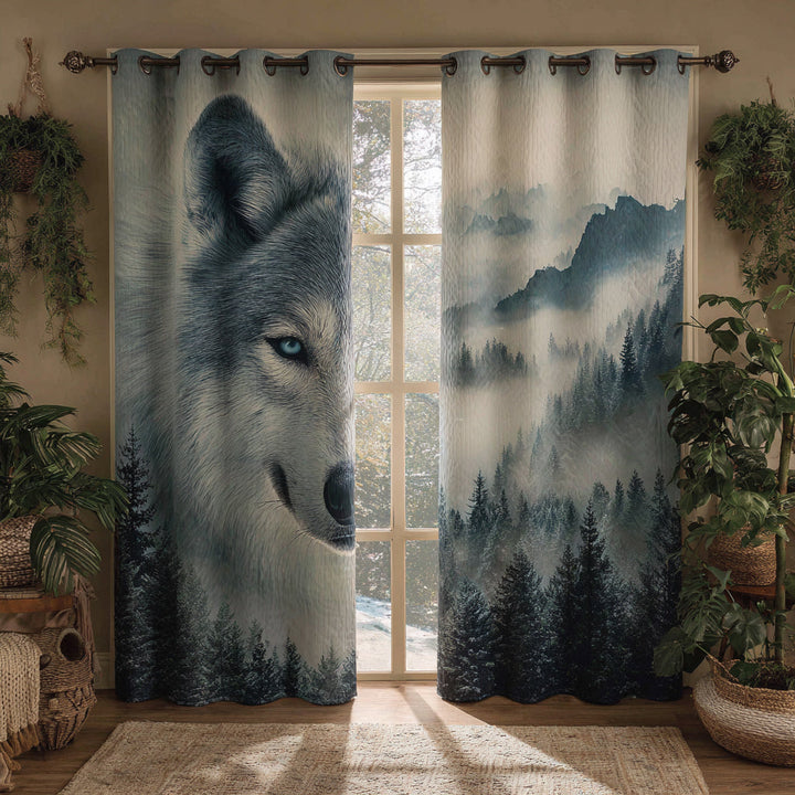 Rideaux Matelassés Esprit Loup Éthéré NCU0HH1590