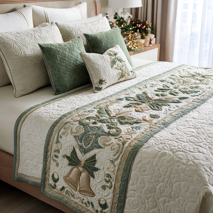 Couverture de lit matelassée Evergreen Bells