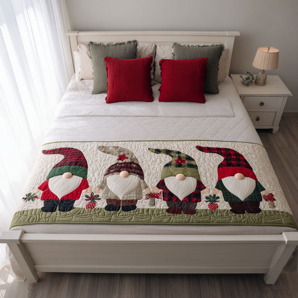 Couverture de lit matelassée de Noël