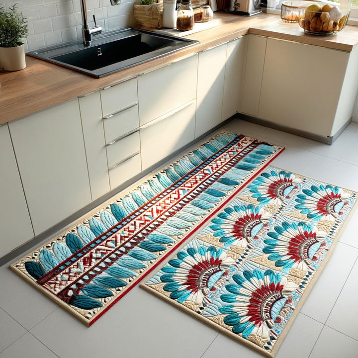 Tapis de Cuisine en Zone de Couronne Plumée NCU0TD1433