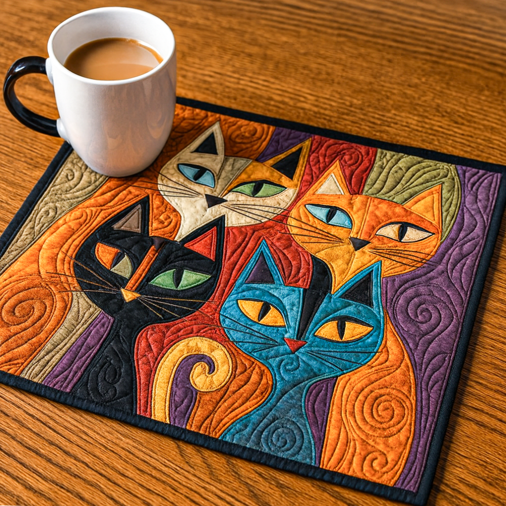 Placemats Matelassés Feline Frolic NCU0NT9191