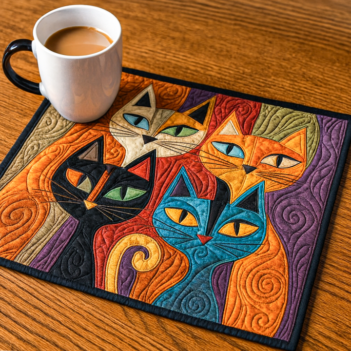 Placemats Matelassés Feline Frolic NCU0NT9191