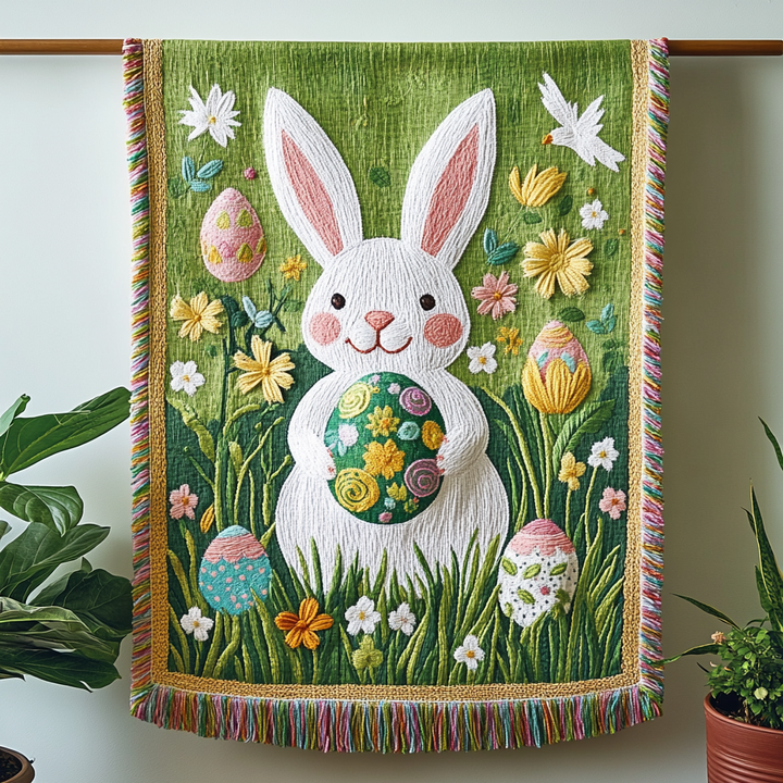Couverture Tissée Festive Bunny NCU0VH3436
