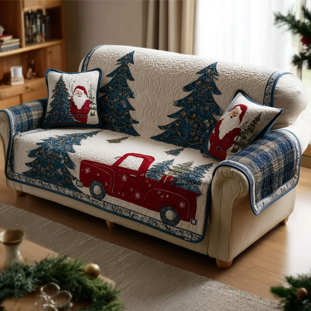 Housse de canapé matelassée festive