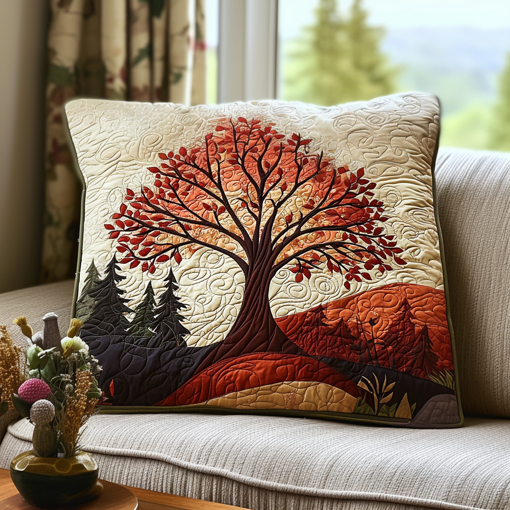 Housse de Coussin Matelassée Firelight Tree NCU0DV6473