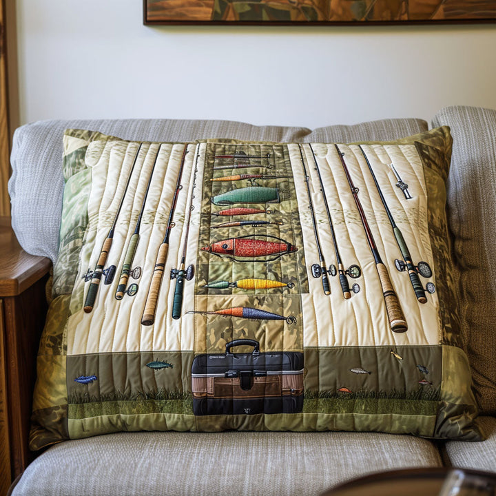 La taie d'oreiller en patchwork Fish Lodge NCU0PT6161