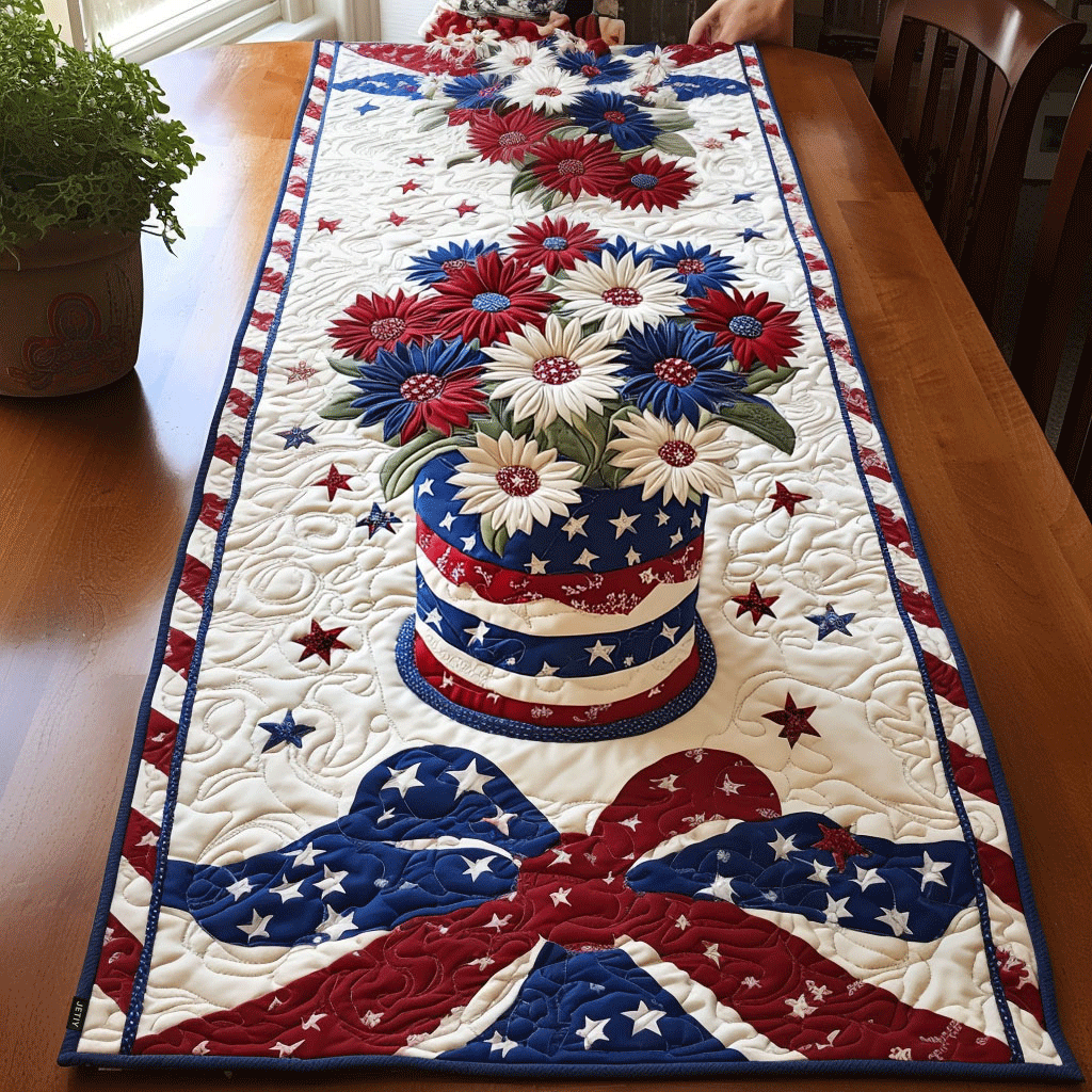 Chemin de Table Matelassé Liberté Florale NCU0PT3390