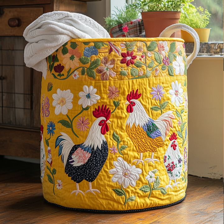 Panier à linge matelassé Floral Flock NCU0PTT769
