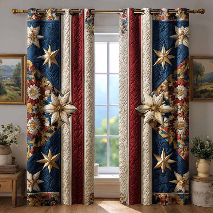 Rideaux Matelassés Jardin Floral NCU0XD2307