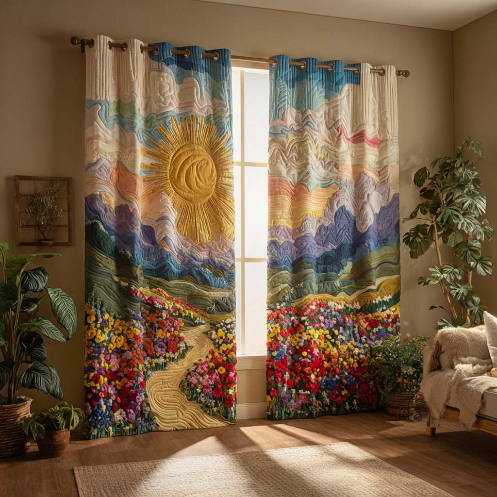 Rideaux Matelassés Floral Path NCU0HH1765