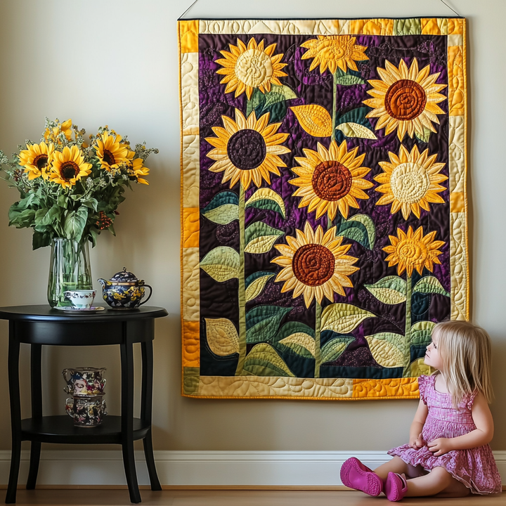 Suspension de Quilt Artistique Floral Sunshine NCU0TL931