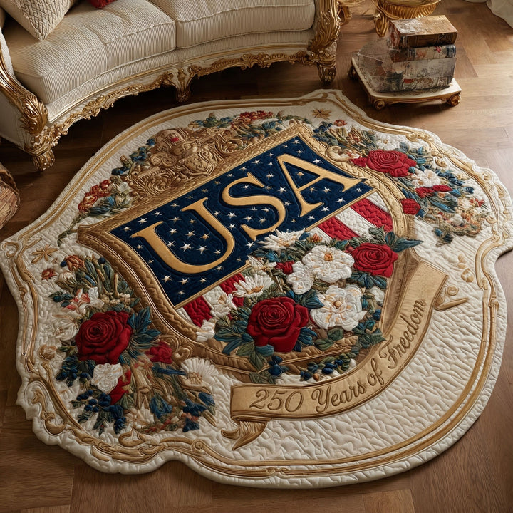 Tapis de zone en forme personnalisée Freedom Map NCU0NT12655