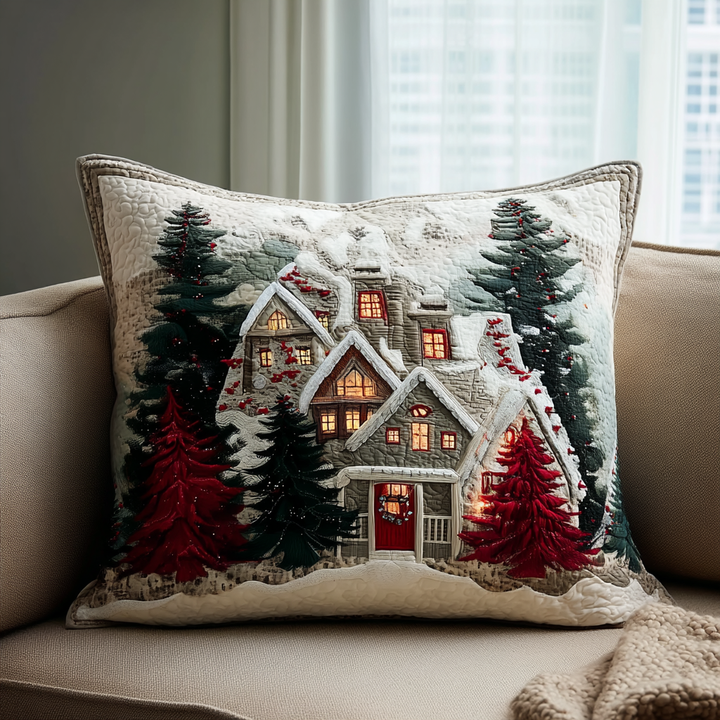 Housse de Coussin Matelassée Nuit Givrée NCU0DK11374
