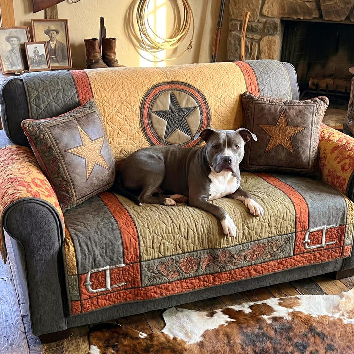 Housse de canapé matelassée Texas Star Bold
