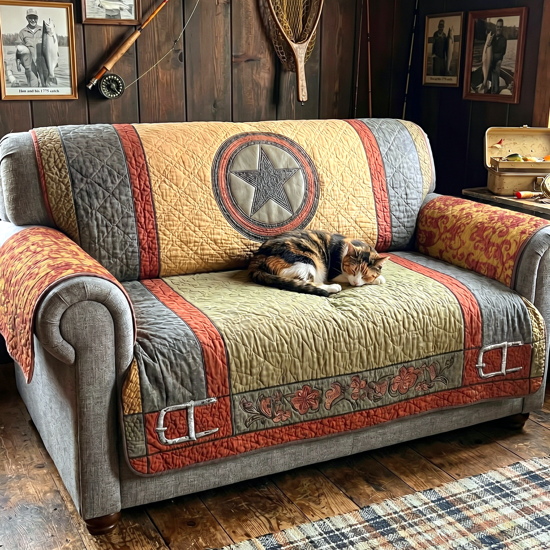 Housse de canapé matelassée Texas Star Bold