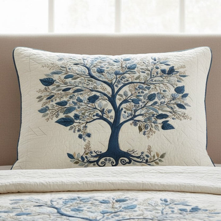Housse de Coussin Matelassée Blue Serenity NCU0VL3065