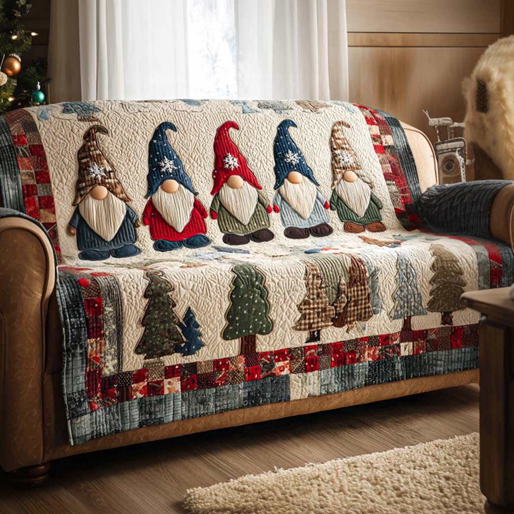 Housse de canapé matelassée de Noël