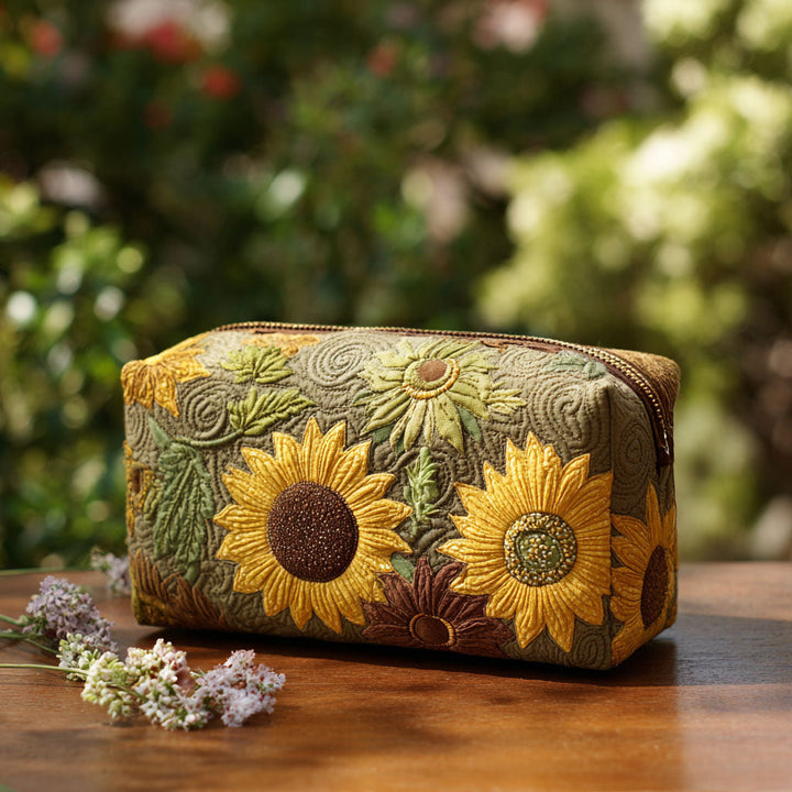 Trousse de Maquillage Matelassée Golden Field