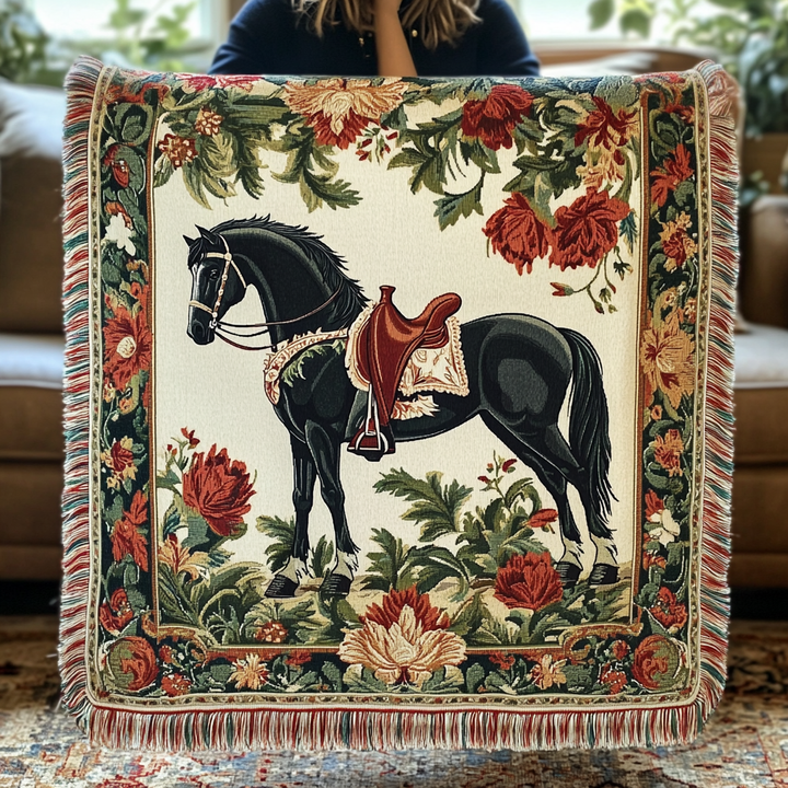 Couverture en Tissage "Golden Hoof"