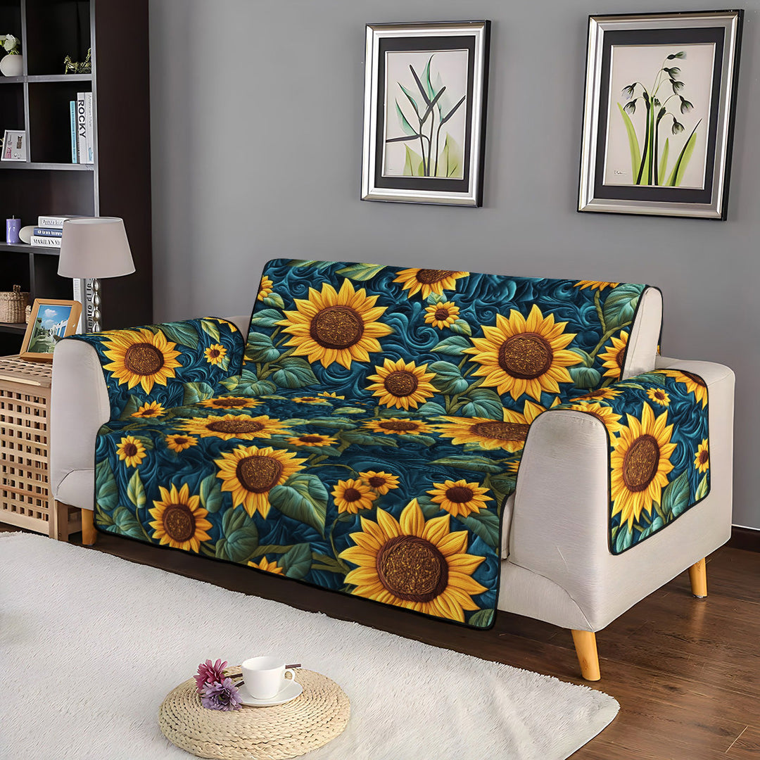 Housse de canapé matelassée Golden Sunburst