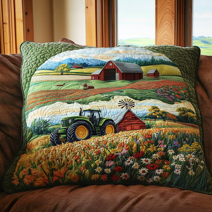 Housse de Coussin Matelassée Green Acres Quilt NCU0PT7009