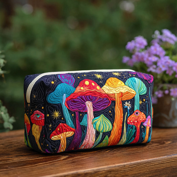 Trousse de Maquillage Matelassée Groovy Shroom