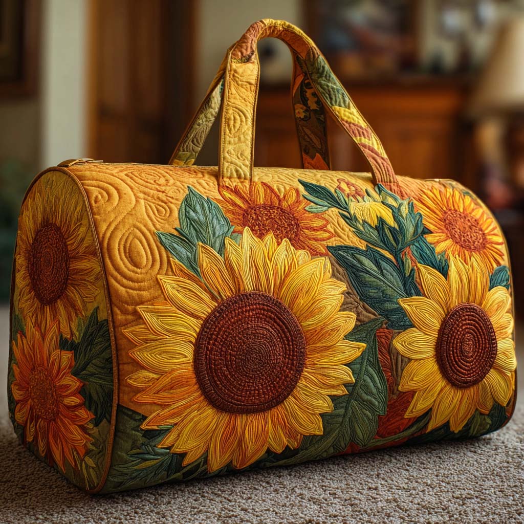 Sac de voyage matelassé Happy Bloom