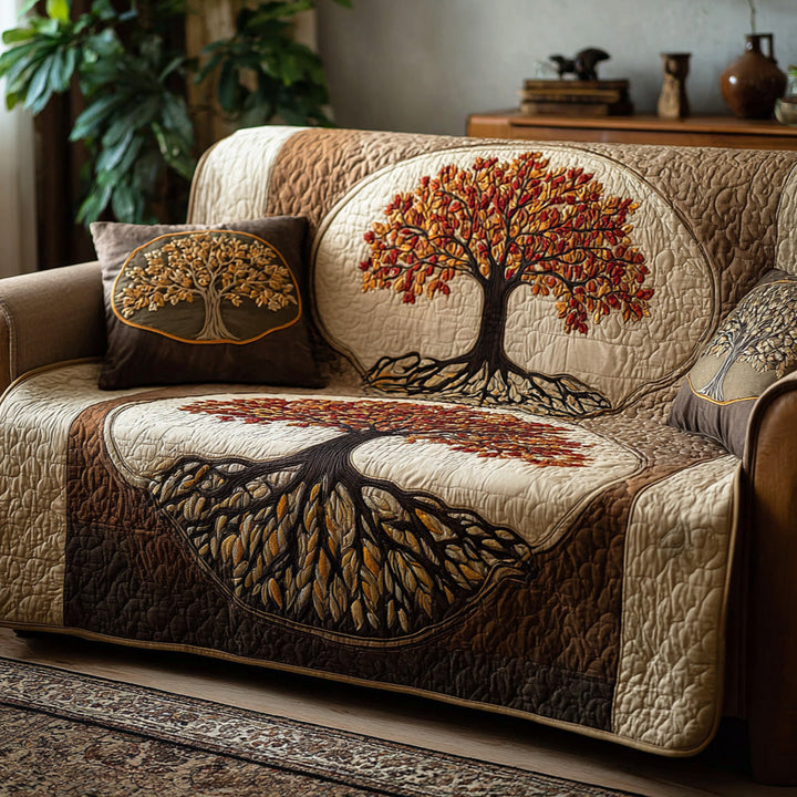 Housse de canapé matelassée Harmony Tree