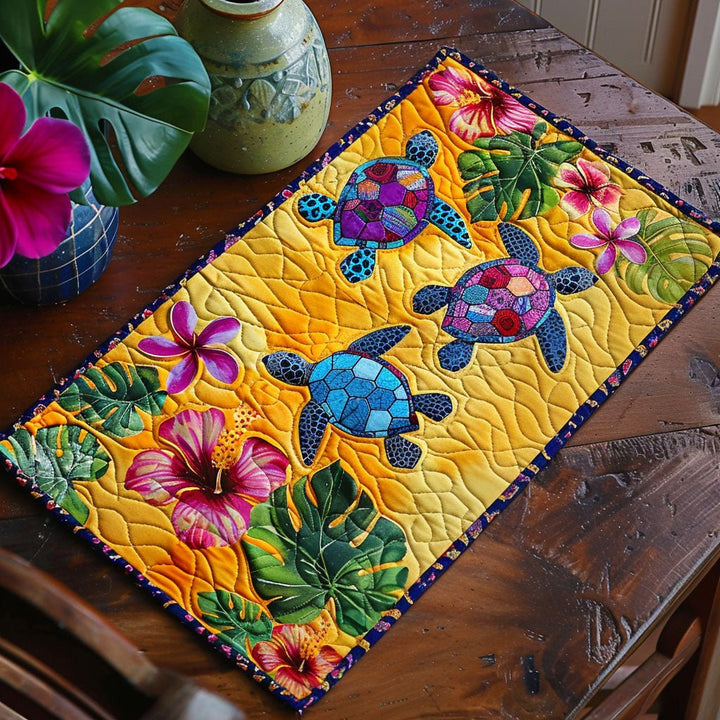 Retraite de Tortue Hibiscus - Nappe Matelassée NCU0TL411