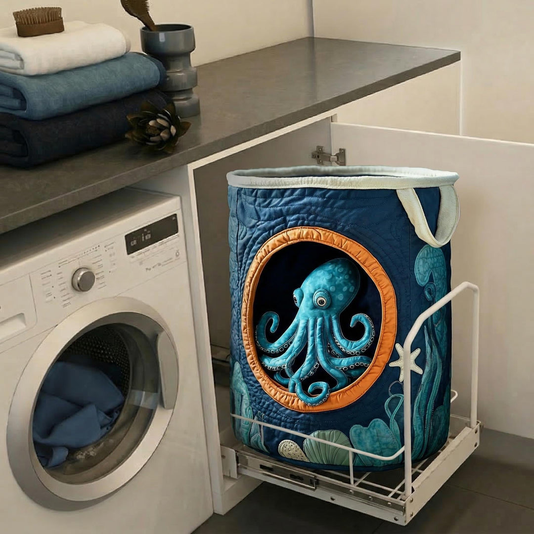 Panier à Linge Matelassé Octopus Caché NCU0NTD374