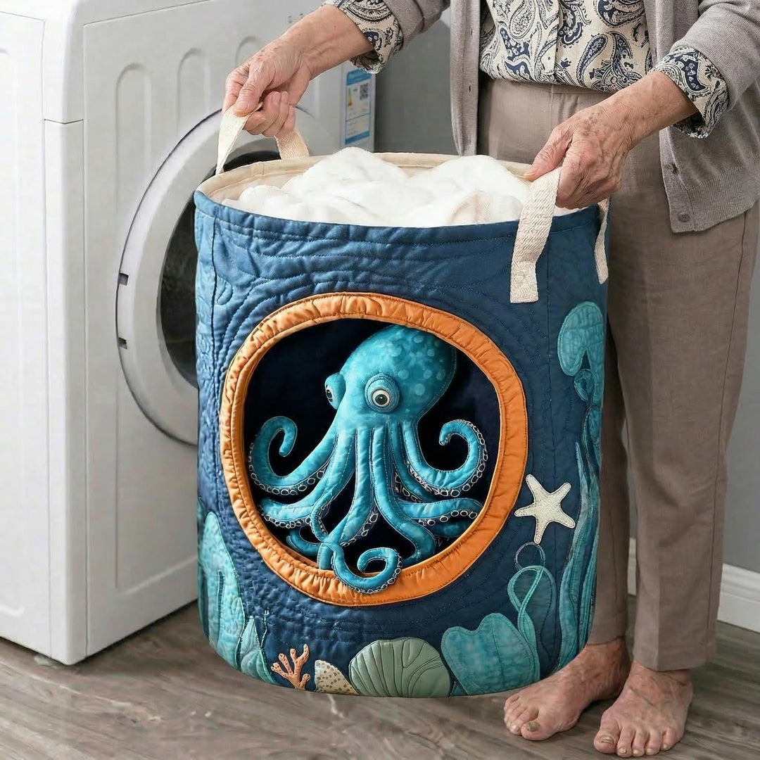 Panier à Linge Matelassé Octopus Caché NCU0NTD374