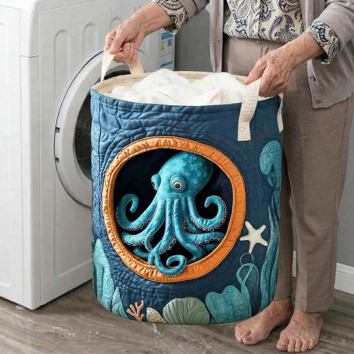 Panier à Linge Matelassé Octopus Caché NCU0NTD374