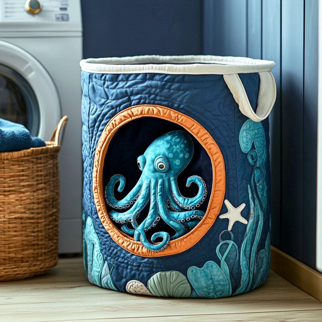 Panier à Linge Matelassé Octopus Caché NCU0NTD374